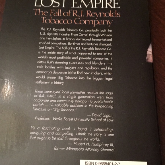 Lost Empire The Fall of RJ Reynolds Tobacco Co. - Picture 3 of 4